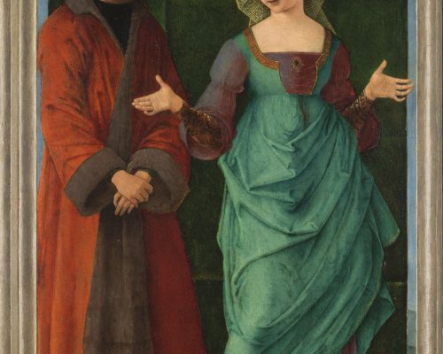 Ercole de' Roberti, Porzia e Bruto, c. 1490-93. Fort Worth, Kimbell Art Museum