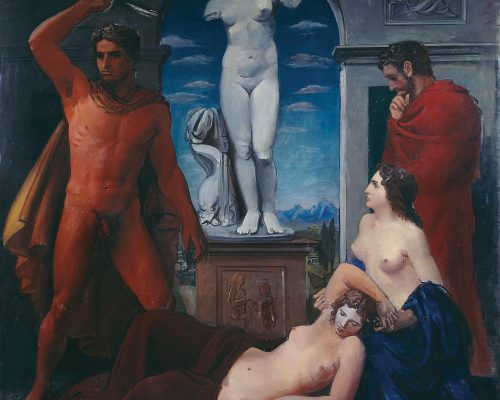 Achille Funi, Publio Orazio uccide la sorella, c. 1930-32. Berlino, Nationalgalerie, Staatliche Museen zu Berlin