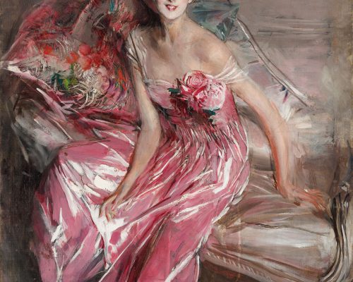 Giovanni Boldini, La signora in rosa  (Olivia Concha de Fontecilla), 1916. Ferrara, Museo Giovanni Boldini