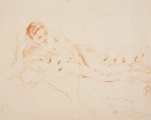 Filippo de Pisis, Nudo sulla pelle di tigre (Robert), c. 1931. Ferrara, Museo d’Arte Moderna e Contemporanea “Filippo de Pisis”. Donazione Franca Fenga Malabotta