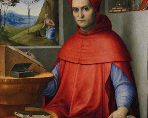 Lorenzo Costa, Ritratto di cardinale, c. 1518-20. Minneapolis Institute of Arts, The John R. Van Derlip Fund and The William Hood Dunwoody Fund