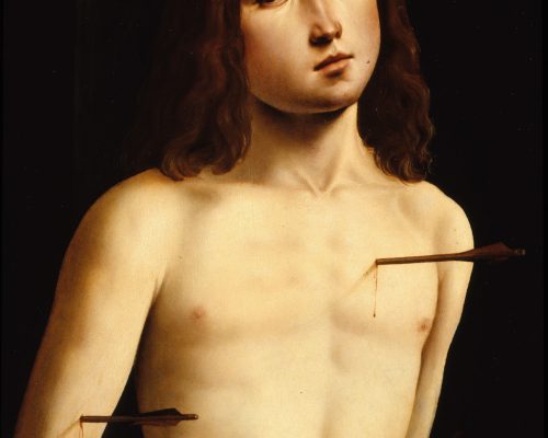 Lorenzo Costa, San Sebastiano, c. 1492. Firenze, Gallerie degli Uffizi